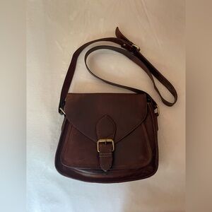 JOYN Brown Leather Crossbody Bag